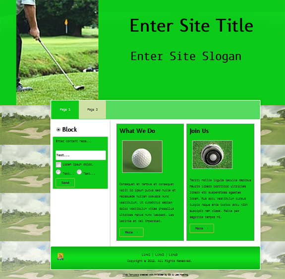 golf templates two