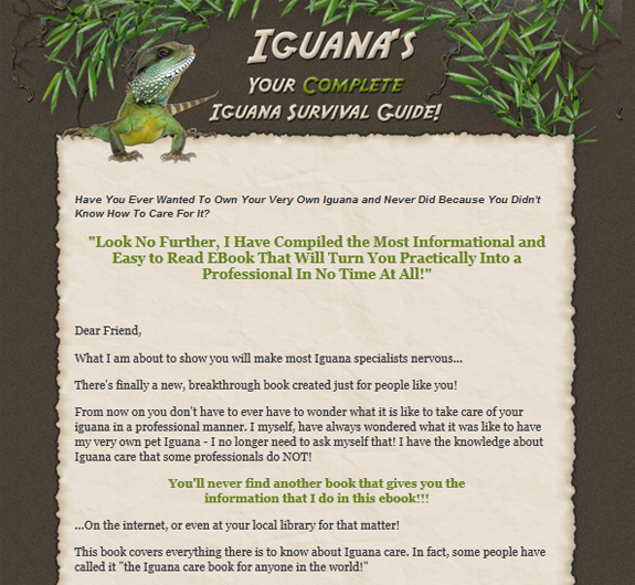 iguana survival minisite