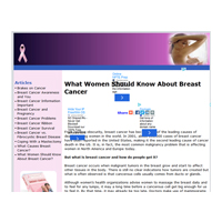 breast cancer website