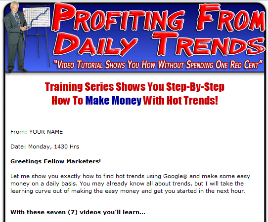 profiting daily trends