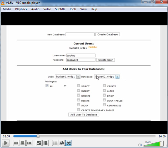 setup databases backup themselves