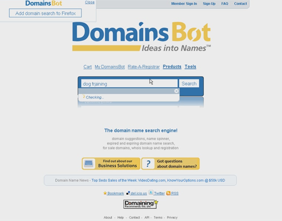 find targeted domain names your