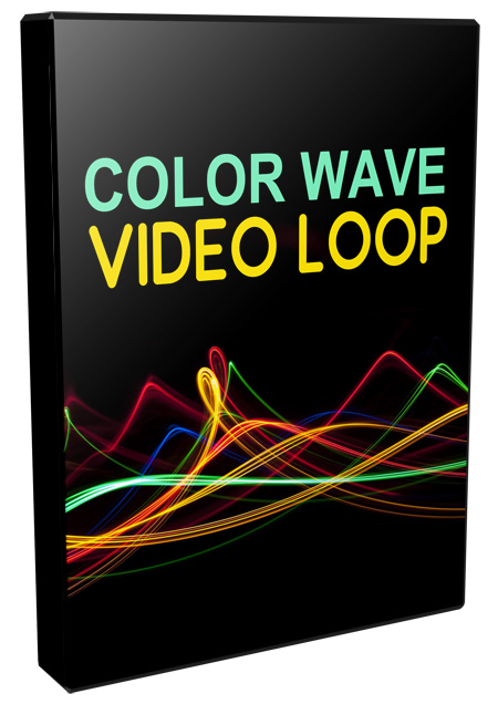 color wave video loops pack