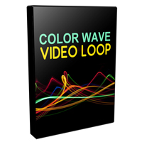 color wave video loops pack