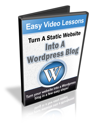 turn static website into wordpress