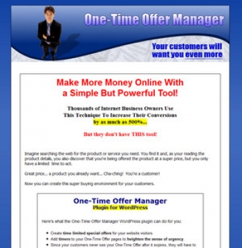 onetime offer manager plugin wordpress