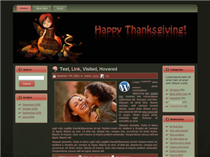 autumn wordpress blogger theme