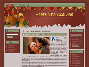 thanksgiving wordpress theme