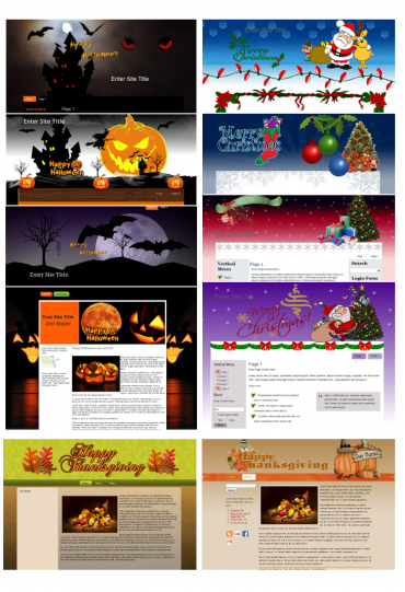 seasonal wordpress theme pack